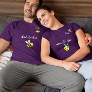 Dad to be, Mom to be Valentine Couples T-Shirt - LT