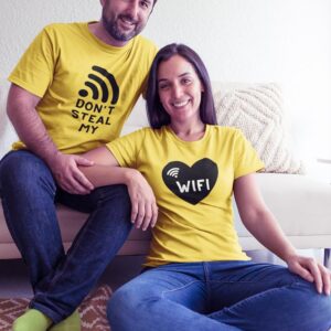 Don't Steal My Wife Valentine Couples T-Shirt - DK