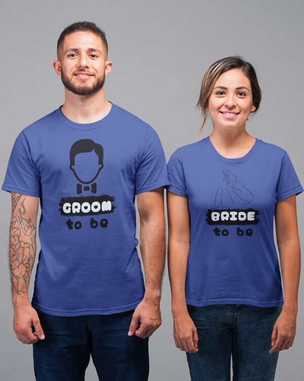 Groom to be, Bride to be Valentine Couples T-Shirt - DK - Image 4