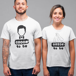 Groom to be, Bride to be Valentine Couples T-Shirt - DK