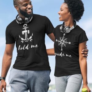 Hold me, Guide Me Valentine Couples T-Shirt - LT