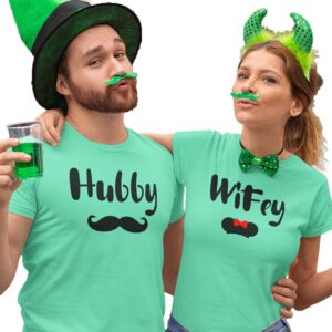 Hubby Wifey Valentine Couples T-Shirt - DK