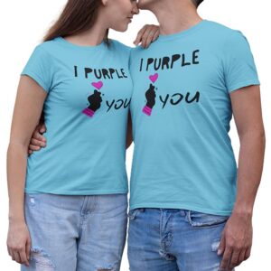 I Purple You Valentine Couples T-Shirt - DK