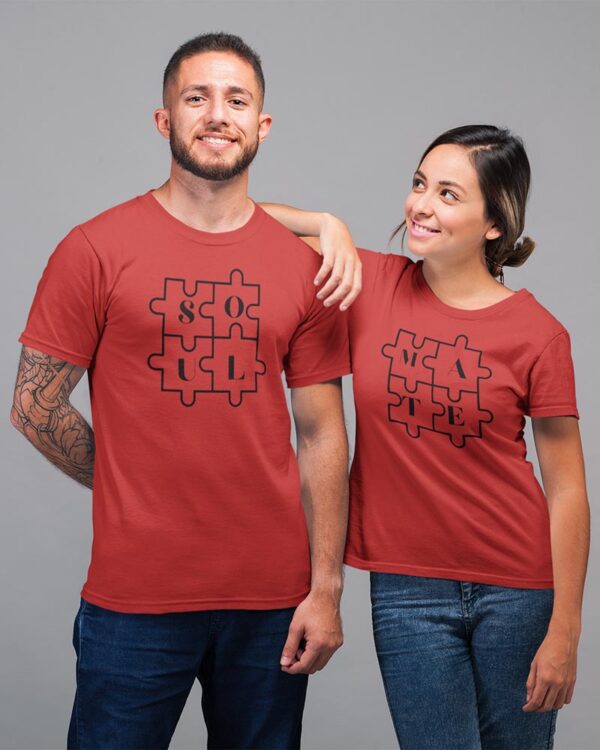 Soul Mate Valentine Couples T-Shirt - DK - Image 5