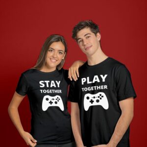 Stay Together Play Together Valentine Couples T-Shirt - LT