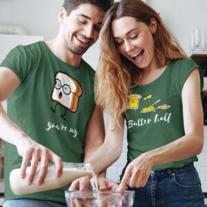 You're My Butter Half Valentine Couples T-Shirt - LT