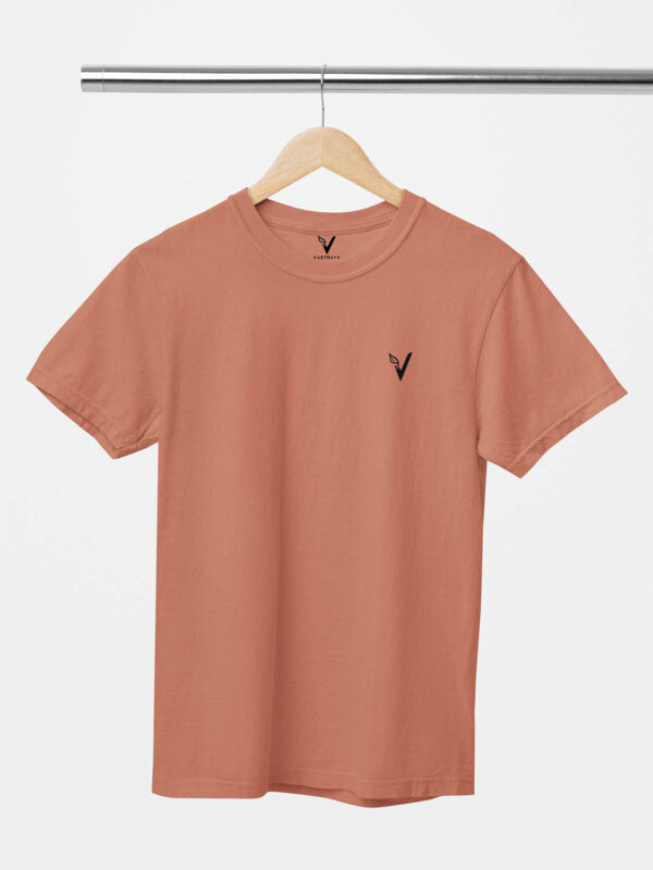 Copper Classic Plain Round Neck T-Shirt for Unisex