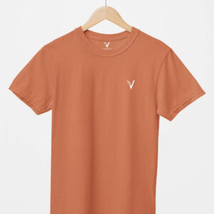 Coral Classic Plain Round Neck T-Shirt for Unisex