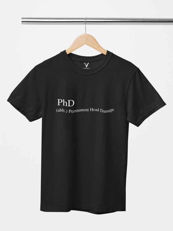 PhD Permanent Head Damage Unisex T-Shirt - Image 3
