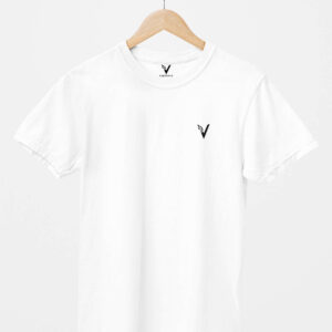 White Classic Plain Round Neck T-Shirt for Unisex