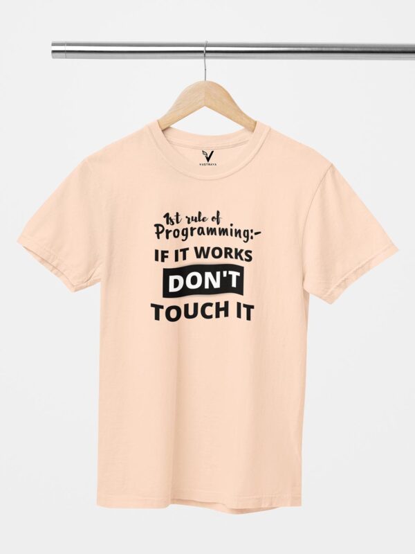 1st Rule of Programming Unisex T-Shirt - Image 3