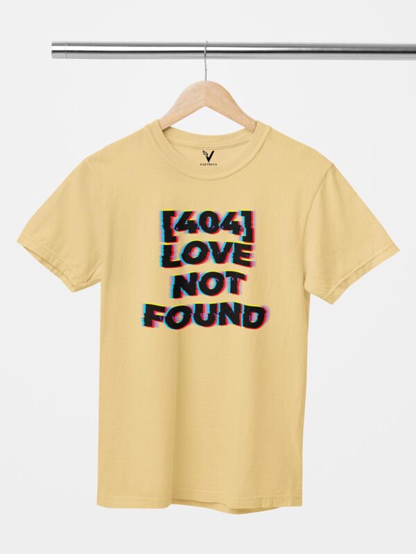 404 Error Love Not Found Unisex T-Shirt - Image 4