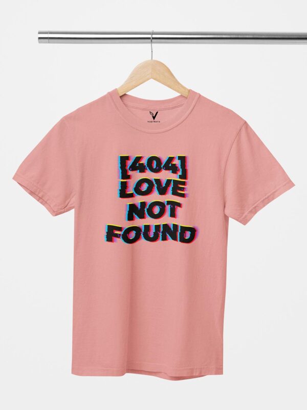404 Error Love Not Found Unisex T-Shirt - Image 5