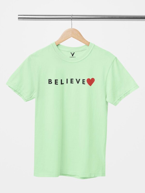 Believe Heart Unisex T-Shirt - Image 3