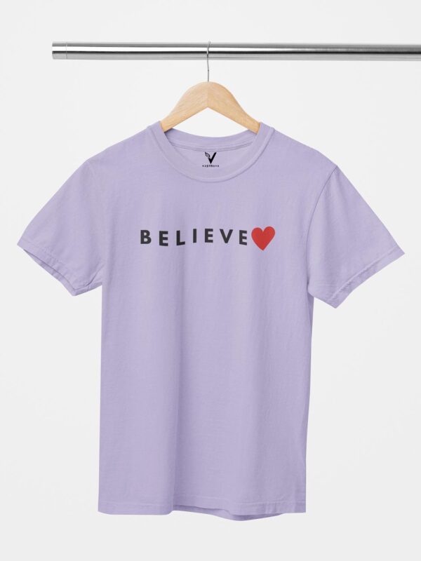 Believe Heart Unisex T-Shirt - Image 4