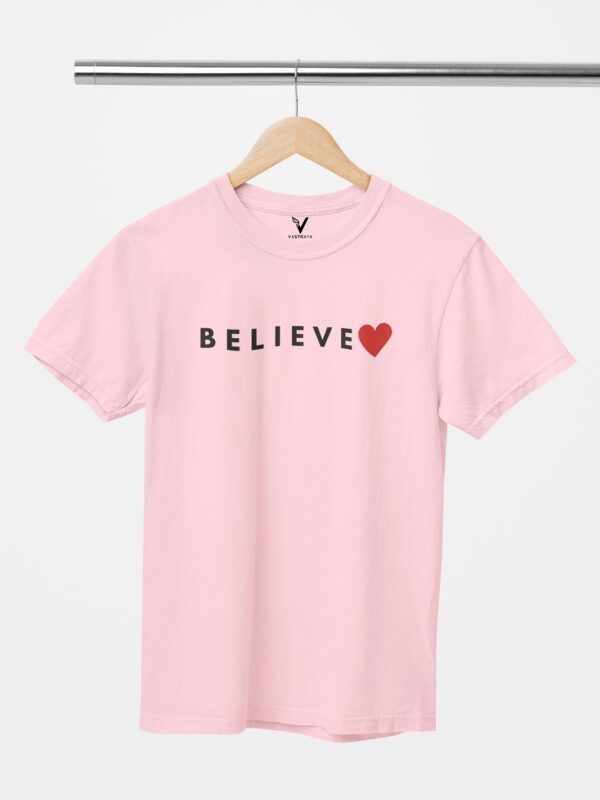 Believe Heart Unisex T-Shirt - Image 5