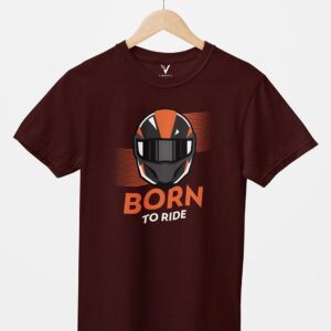Born To Ride Design Printed Unisex T-Shirt