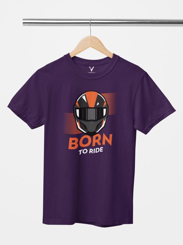 Born To Ride Design Printed Unisex T-Shirt - Image 4