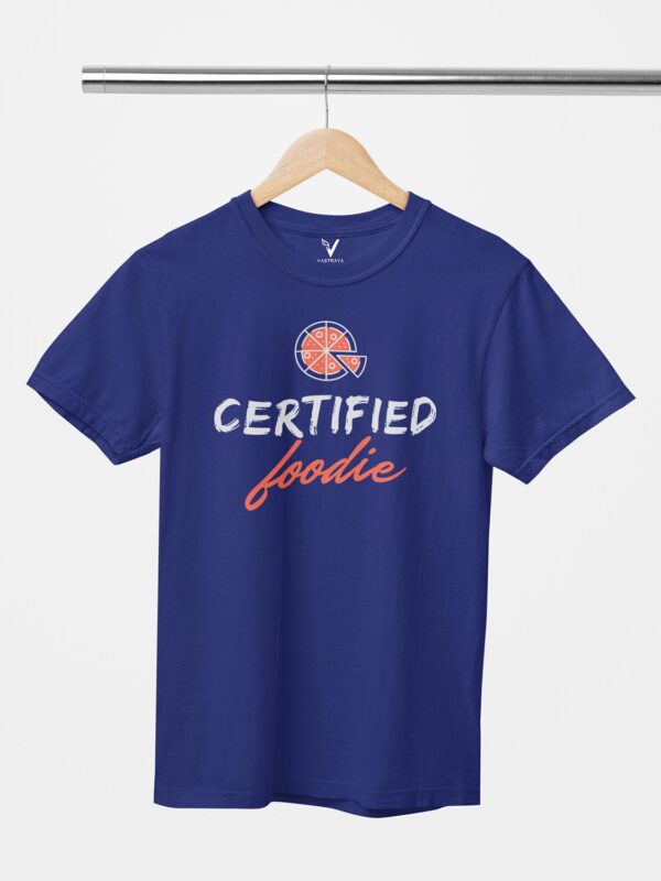 Certified Foodie Design Printed Unisex T-Shirt - Image 6