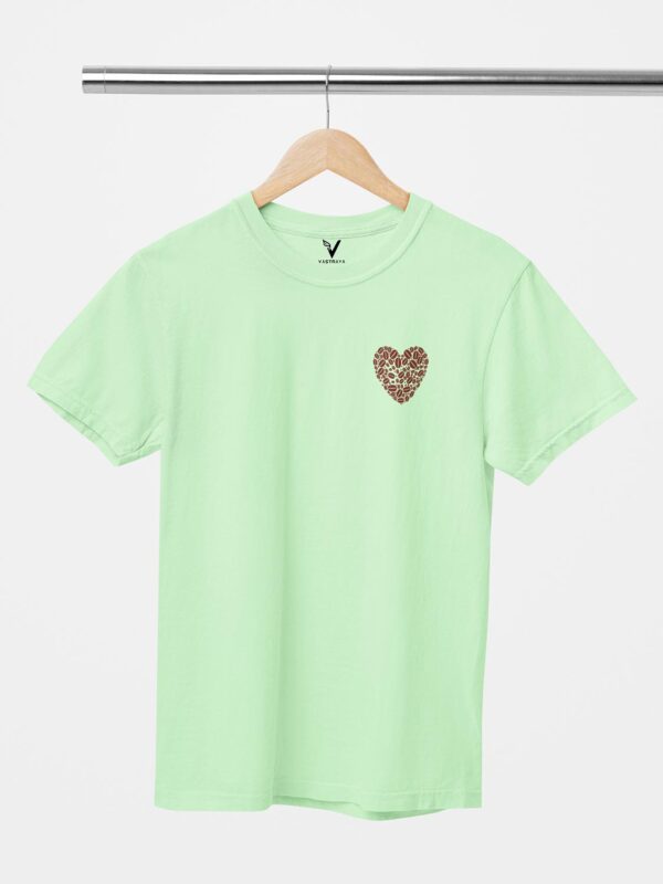 Coffee Bean Heart Design Printed Unisex T-Shirt - Image 2