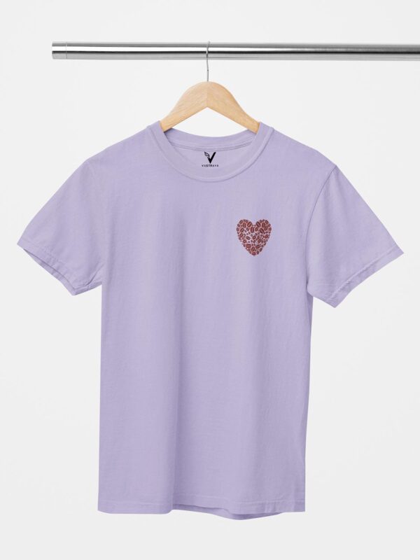 Coffee Bean Heart Design Printed Unisex T-Shirt - Image 3