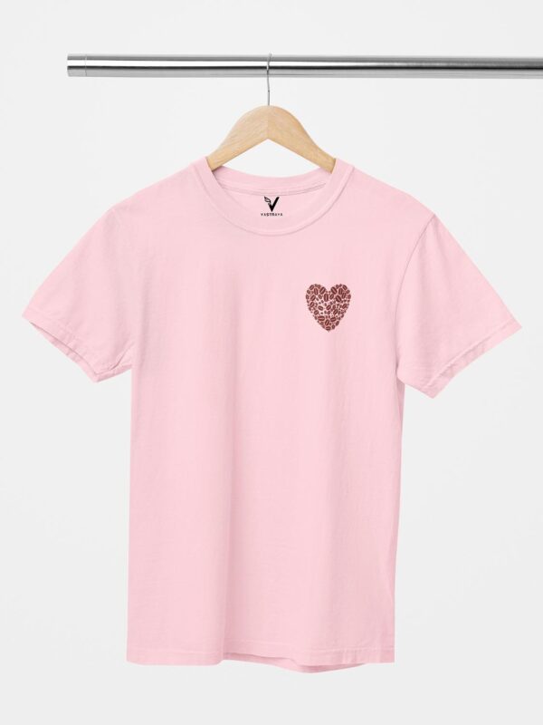 Coffee Bean Heart Design Printed Unisex T-Shirt - Image 4