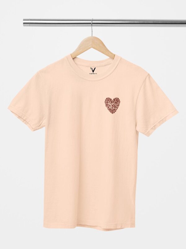 Coffee Bean Heart Design Printed Unisex T-Shirt - Image 6