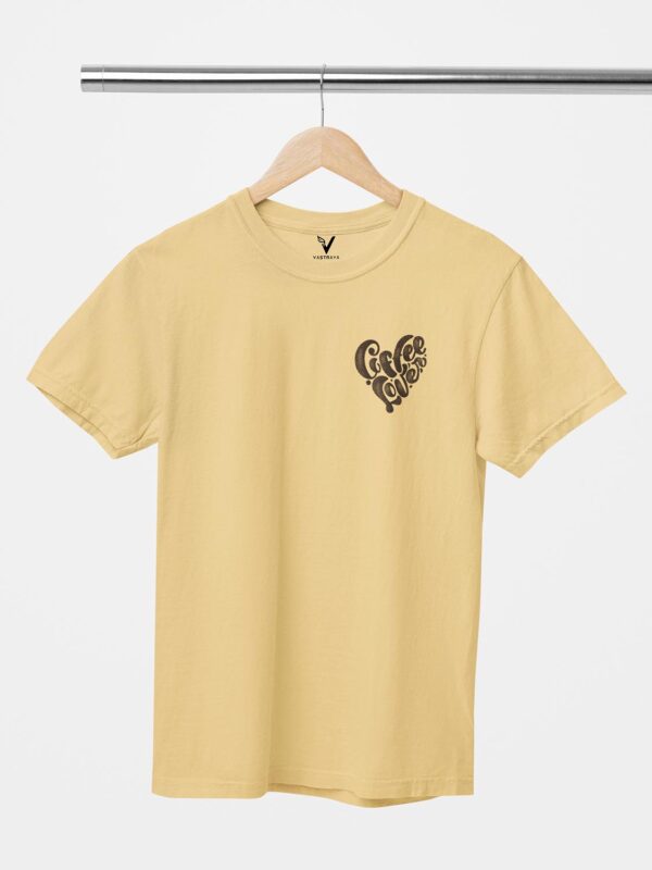 Coffee Lover Heart Design Printed Unisex T-Shirt - Image 9