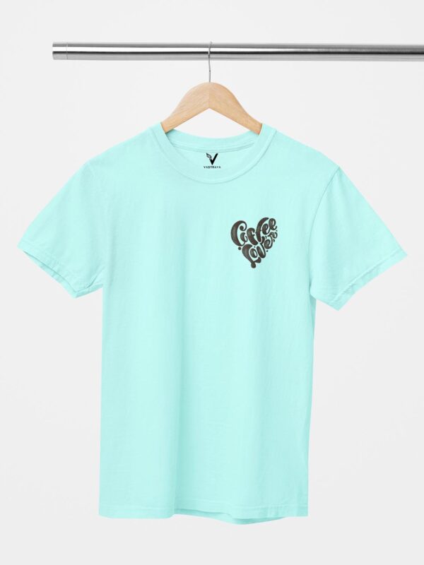 Coffee Lover Heart Design Printed Unisex T-Shirt - Image 5