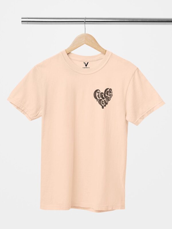 Coffee Lover Heart Design Printed Unisex T-Shirt - Image 7