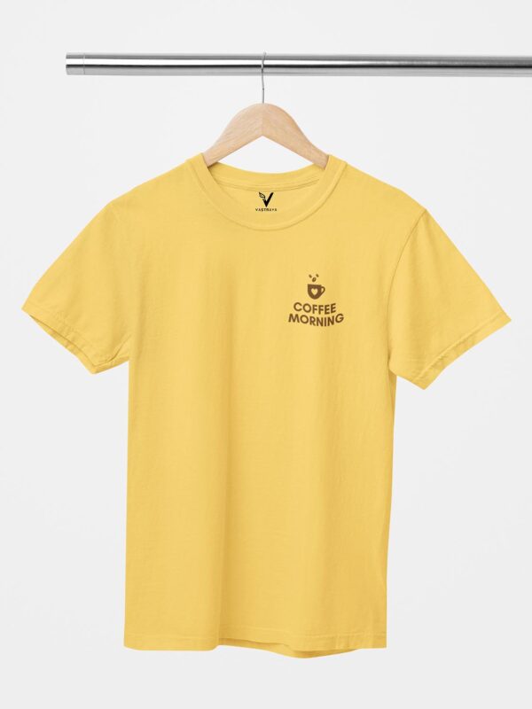 Coffee Morning Design Printed Unisex T-Shirt - Image 4