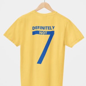 Definitely NOT Dhoni Unisex T-Shirt (Back Printed)