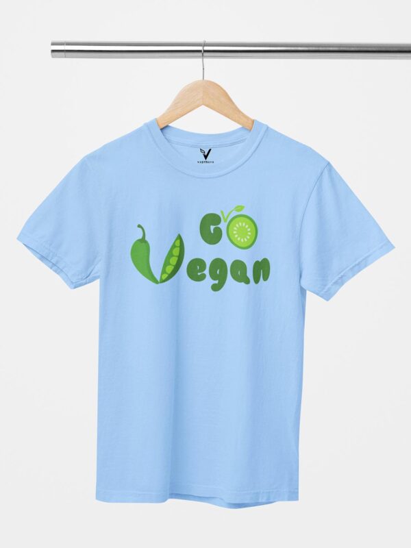 Go Vegan Design Printed Unisex T-Shirt - Image 8