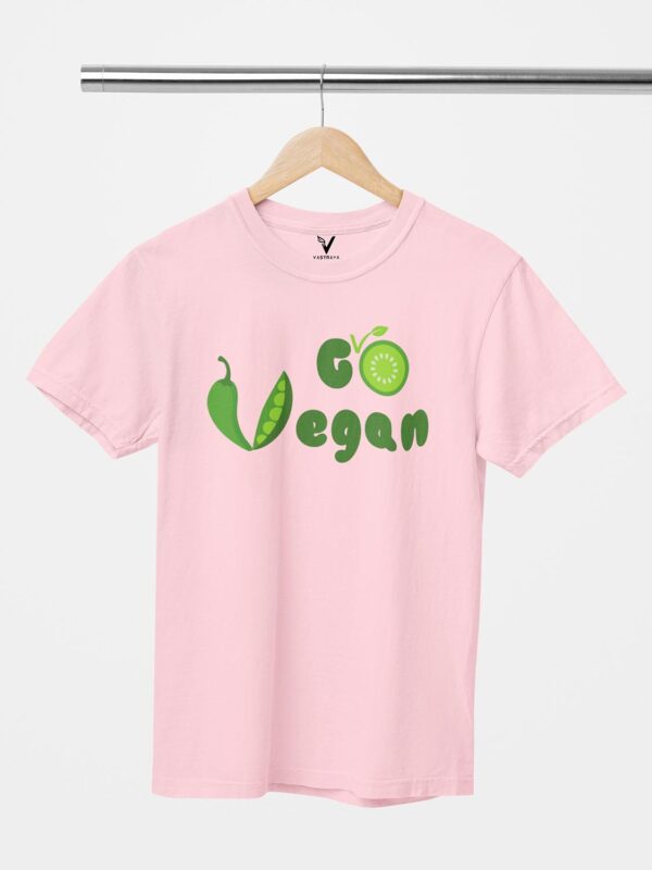 Go Vegan Design Printed Unisex T-Shirt - Image 9