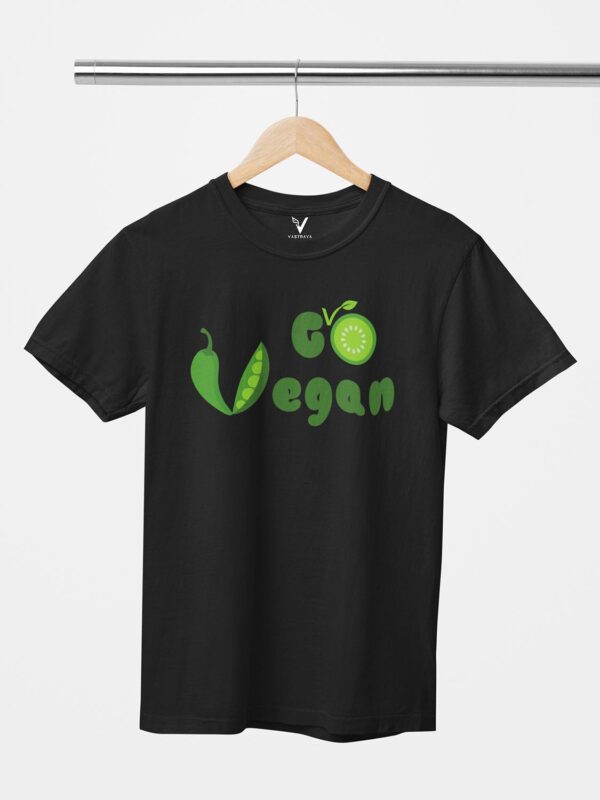Go Vegan Design Printed Unisex T-Shirt - Image 11