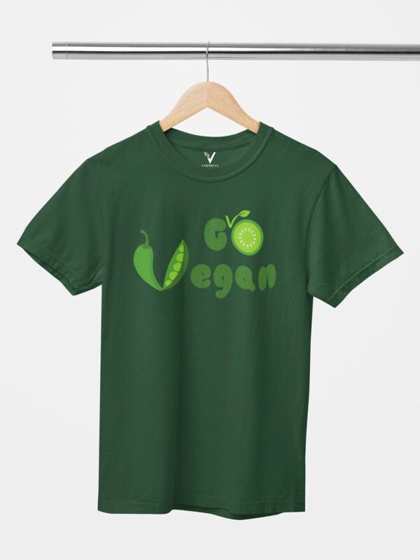 Go Vegan Design Printed Unisex T-Shirt - Image 12