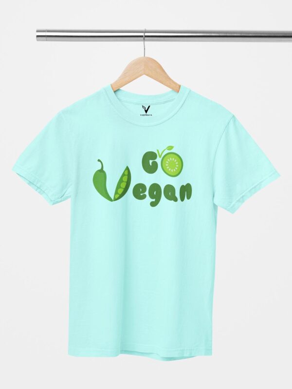 Go Vegan Design Printed Unisex T-Shirt - Image 3