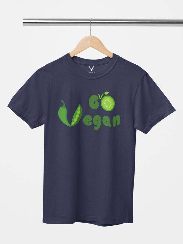 Go Vegan Design Printed Unisex T-Shirt - Image 4