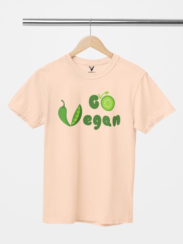 Go Vegan Design Printed Unisex T-Shirt - Image 5