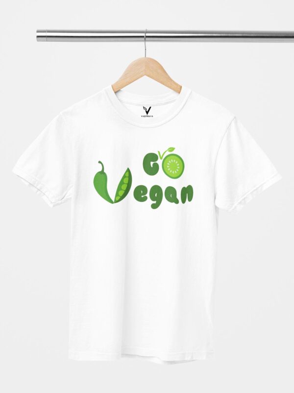 Go Vegan Design Printed Unisex T-Shirt - Image 6