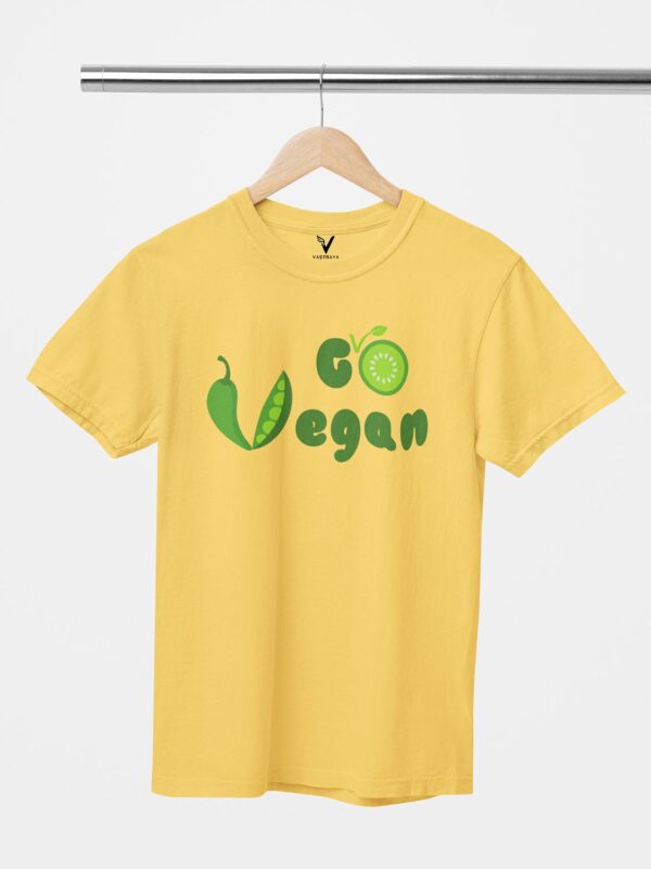 Go Vegan Design Printed Unisex T-Shirt - Image 7