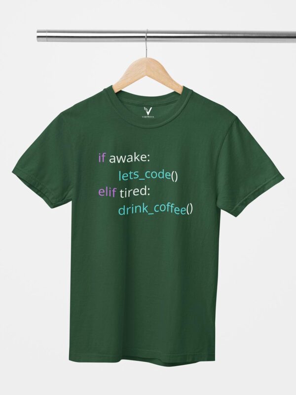 If Awake Code, Elif Drink Coffee Unisex T-Shirt - Image 7