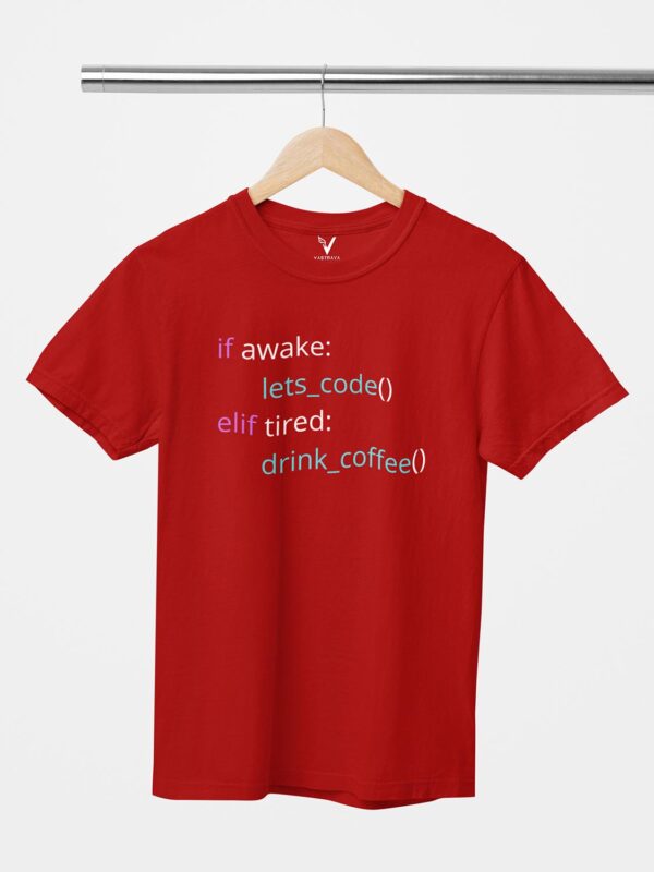 If Awake Code, Elif Drink Coffee Unisex T-Shirt - Image 5
