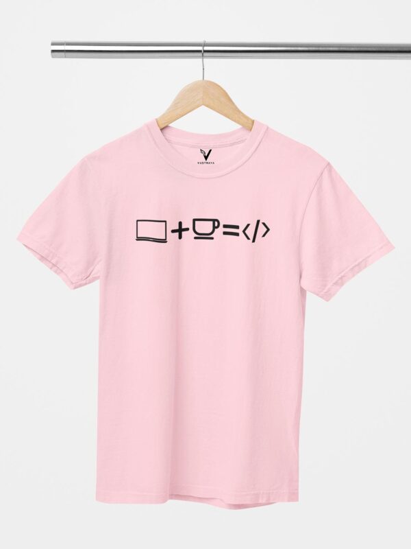 Laptop + Coffee = Code Unisex T-Shirt - Image 7