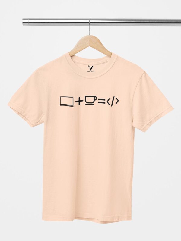 Laptop + Coffee = Code Unisex T-Shirt - Image 11