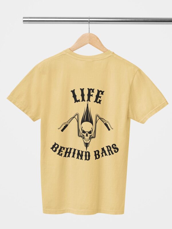 Life Behind Bars Skull Design Printed Unisex T-Shirt - Image 8