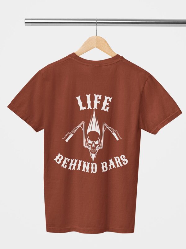 Life Behind Bars Skull Design Printed Unisex T-Shirt - Image 10