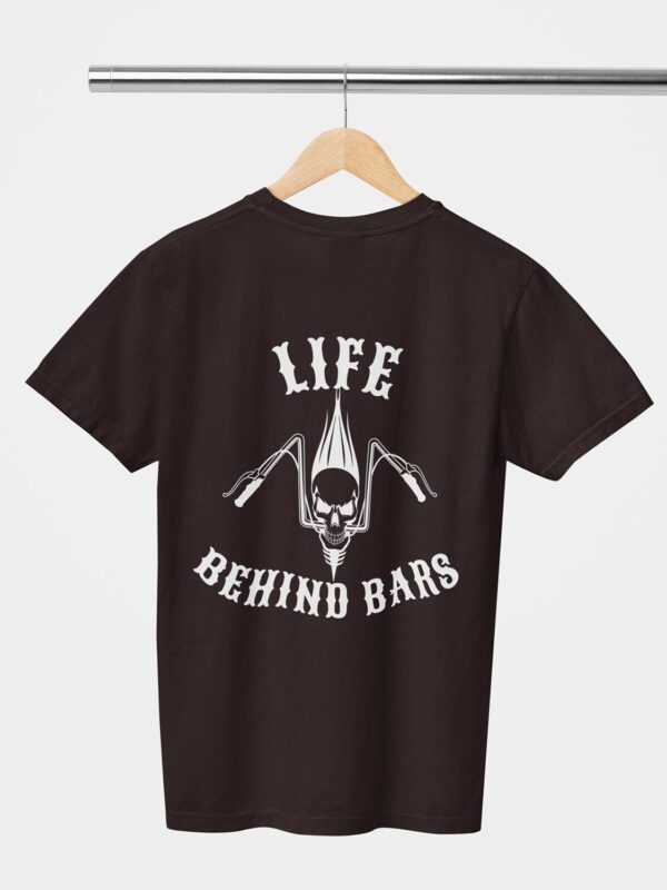 Life Behind Bars Skull Design Printed Unisex T-Shirt