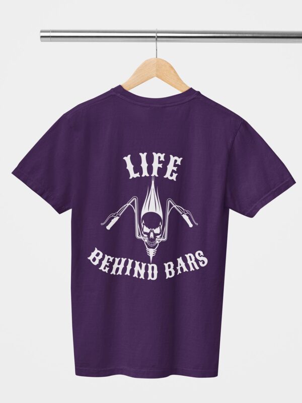 Life Behind Bars Skull Design Printed Unisex T-Shirt - Image 5