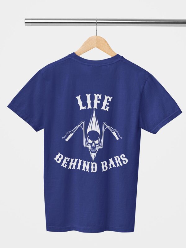 Life Behind Bars Skull Design Printed Unisex T-Shirt - Image 7
